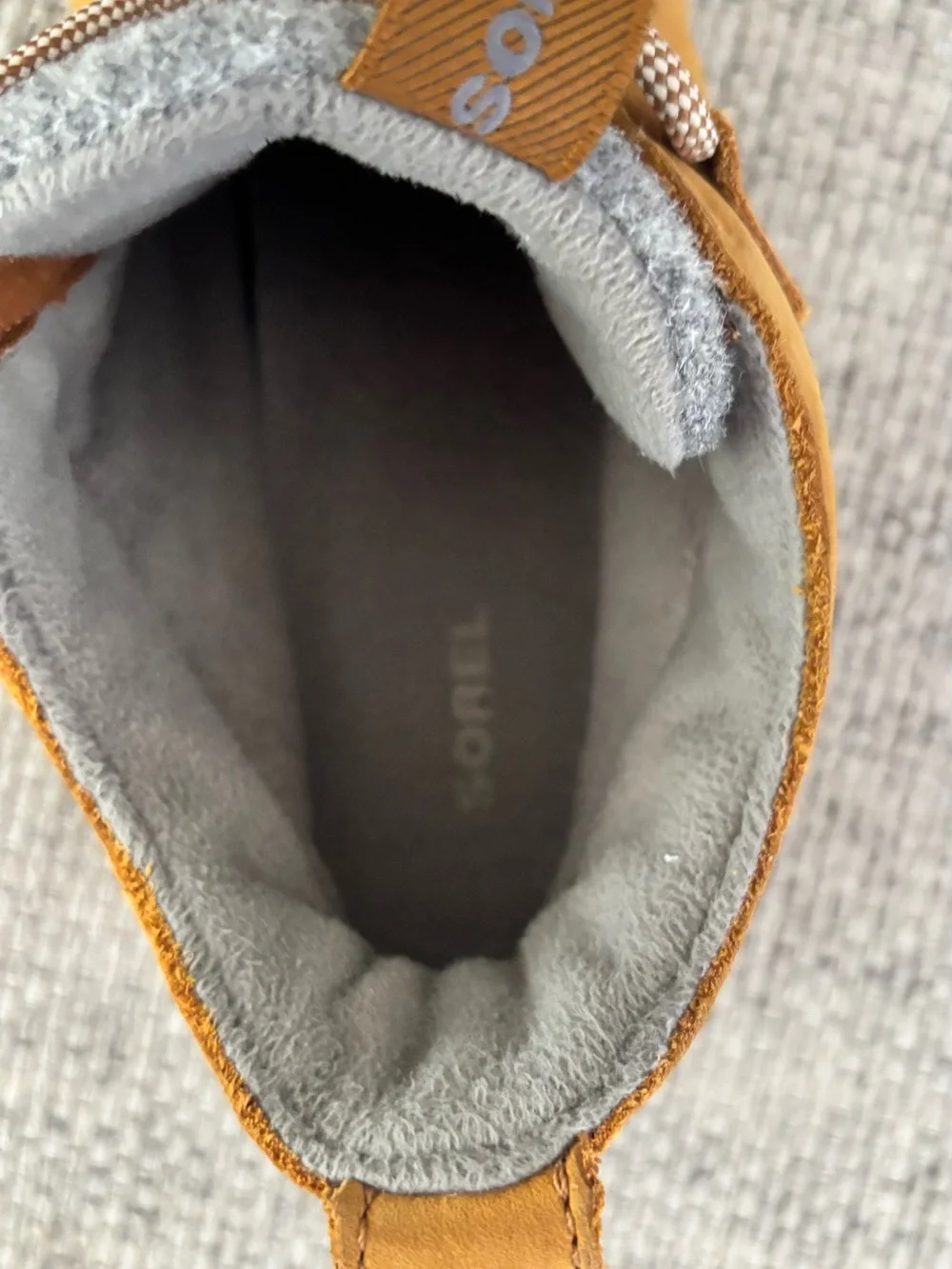 Sorel Women's Tan and Gray Winter Lace-Up Boots